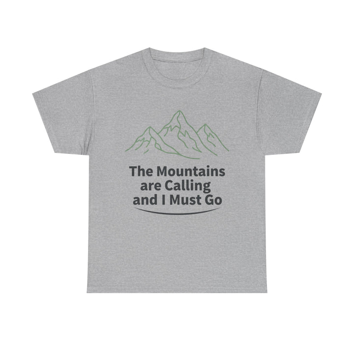 Retro Mountain Quote T-Shirt — Vintage Hiking &amp; Wild Camping Adventure Tee