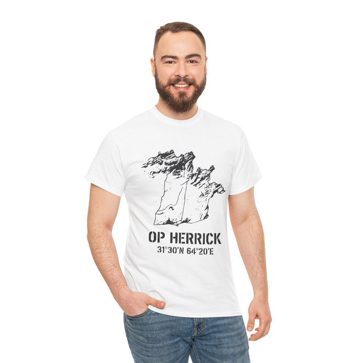 Op Herrick Lashkar Gah Coordinates T-Shirt - Helmand Province Military Graphic Tee
