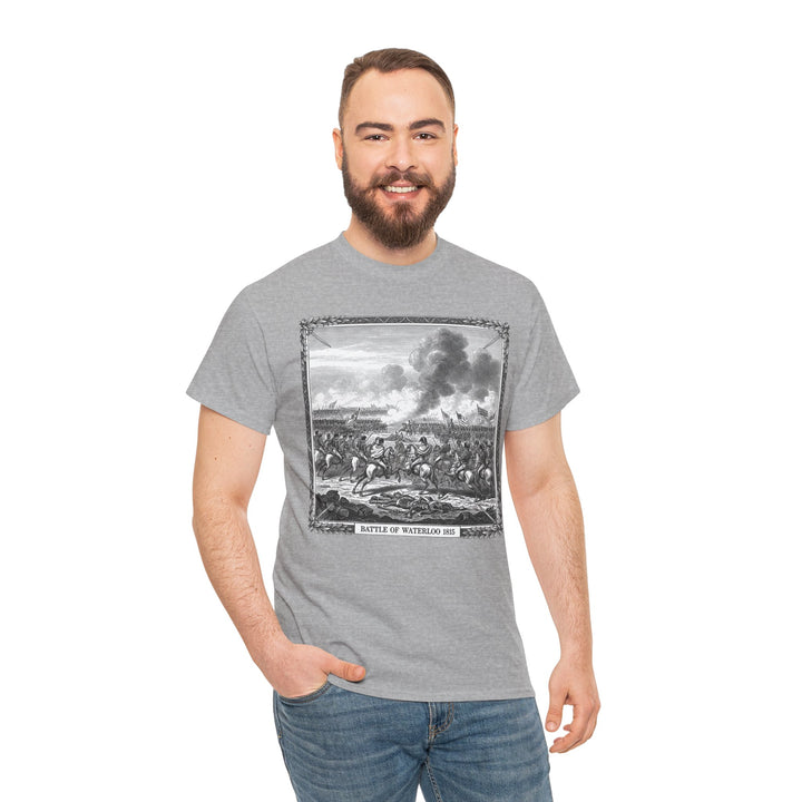 Battle of Waterloo Graphic Tee — Vintage Historical Print T-Shirt