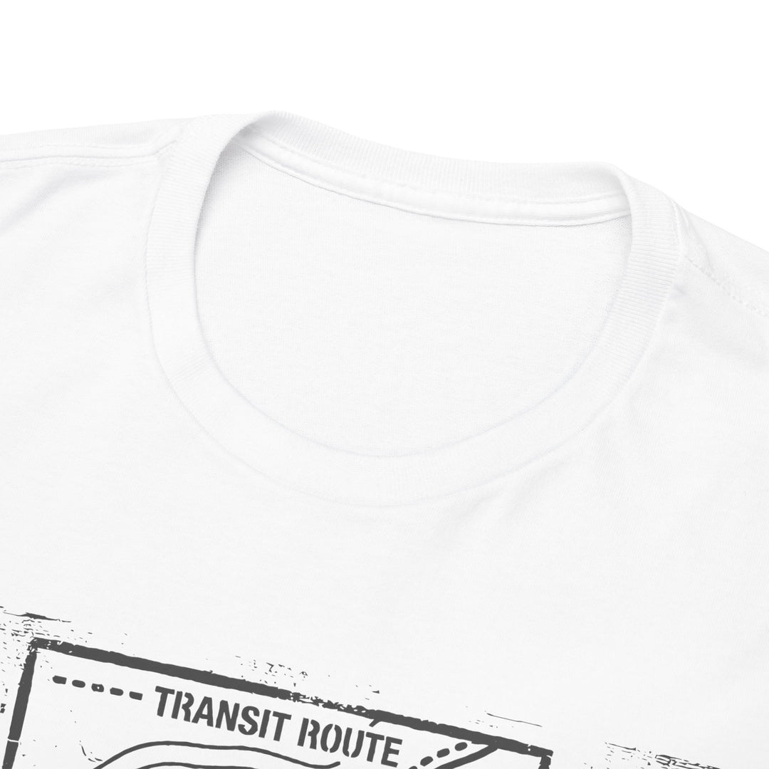 Retro Transit Route Adventure T-Shirt — Vintage Travel Map Graphic Tee
