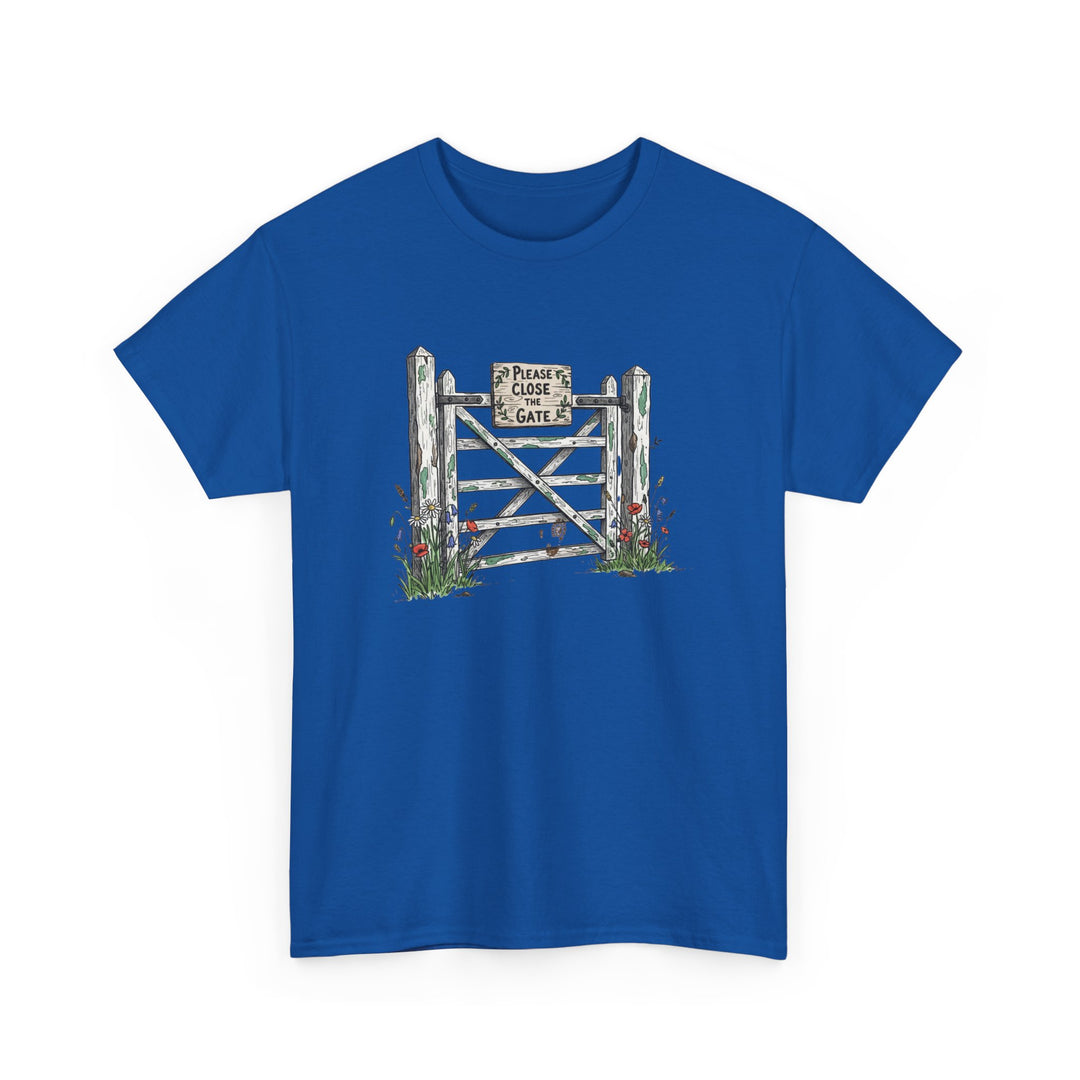 Close the Gate T-Shirt — Rural Discipline Heritage Graphic