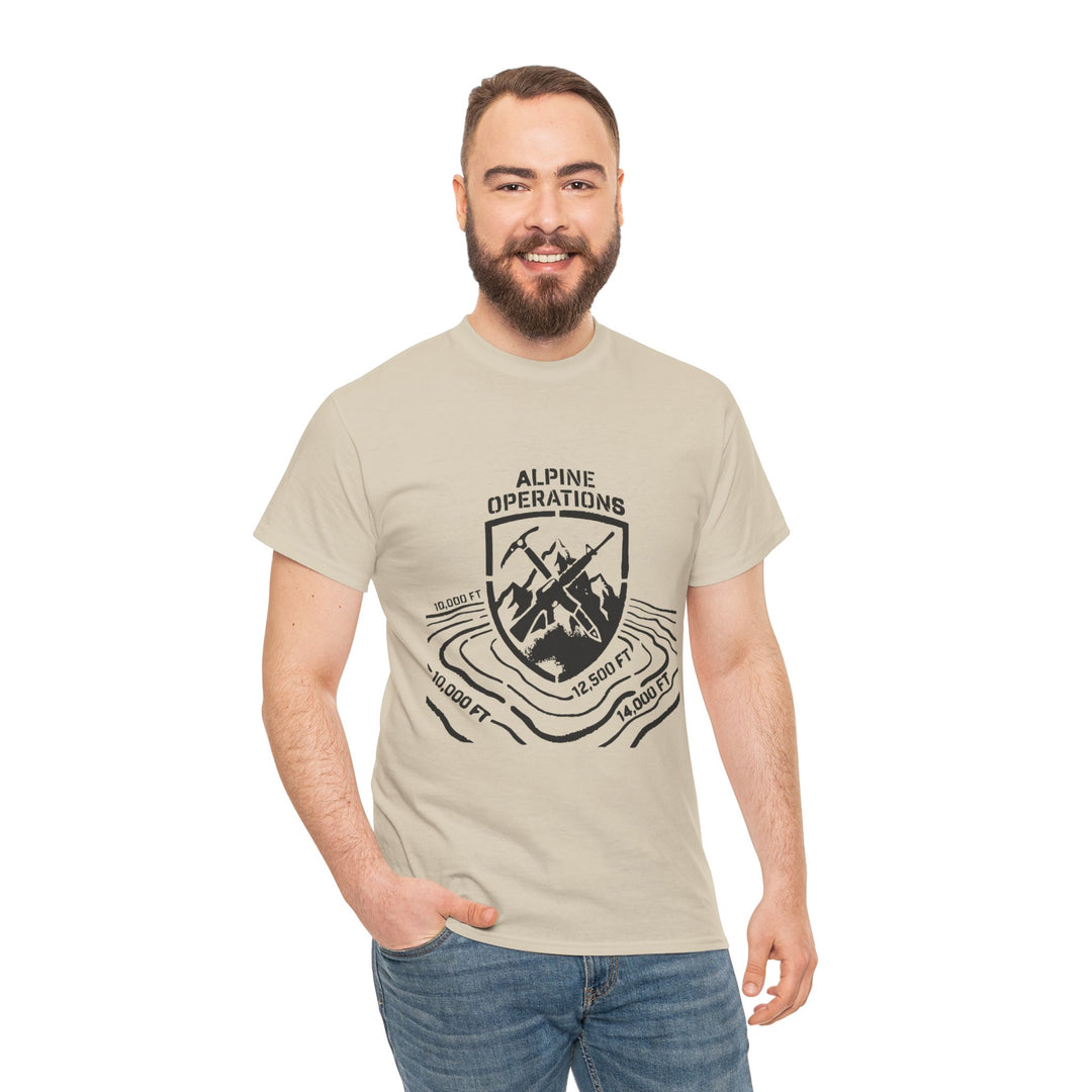 Alpine Operations Cotton Hiking Tee - Mountain Badge Edition