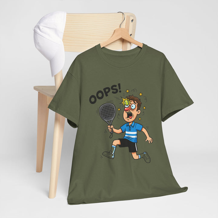 Cartoon Padel Oops! T-Shirt for Players