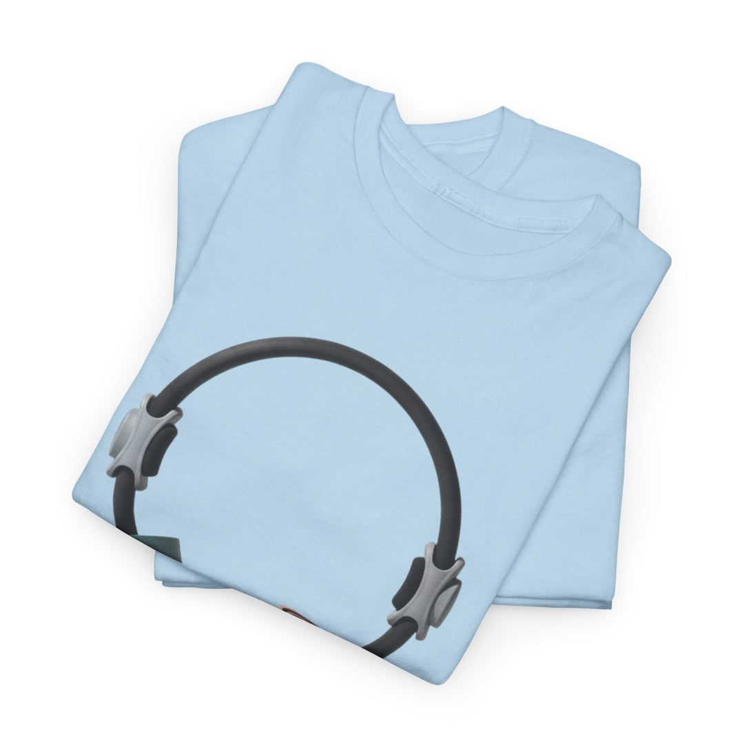 Pilates Band Workout Shirt – soft, breathable fabric designed for resistance band exercises. Comfortable, flexible, and perfect for Pilates sessions or workouts.