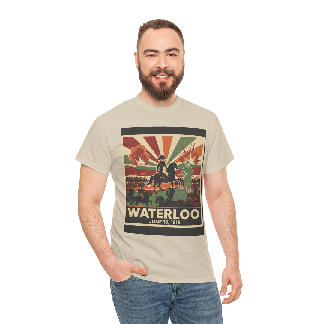 Waterloo 1815 Vintage Battle T-Shirt — Napoleonic War Commemorative Tee