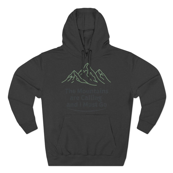 Retro Mountain Quote Hoodie — Vintage Hiking &amp; Wild Camping Pullover