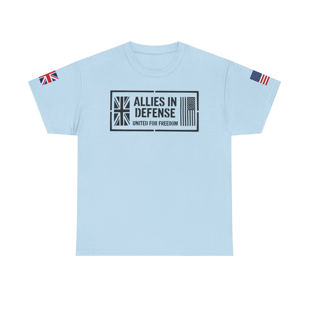 UK &amp; US Allies Defence Veteran Tee — Flags on Sleeves
