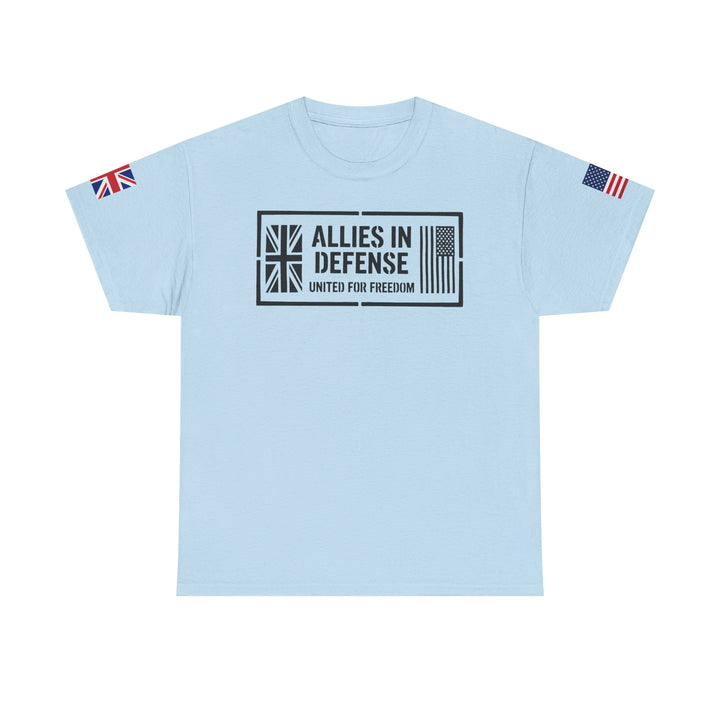 UK &amp; US Allies Defence Veteran Tee — Flags on Sleeves