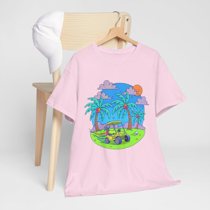 Island Style Golf Cart Beach T-Shirt