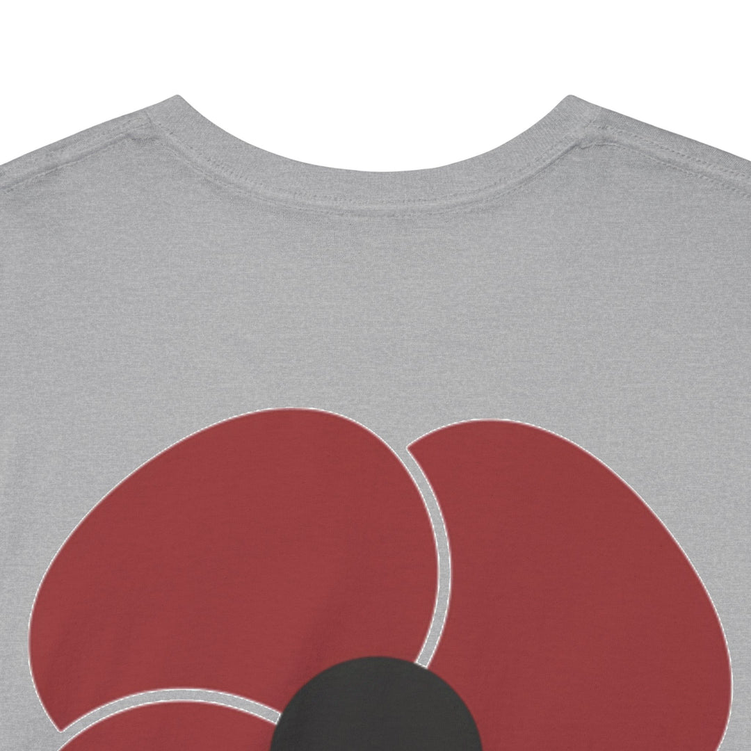 Lone Remembrance Poppy T-Shirt — Simple Memorial Design — alternate product image 6