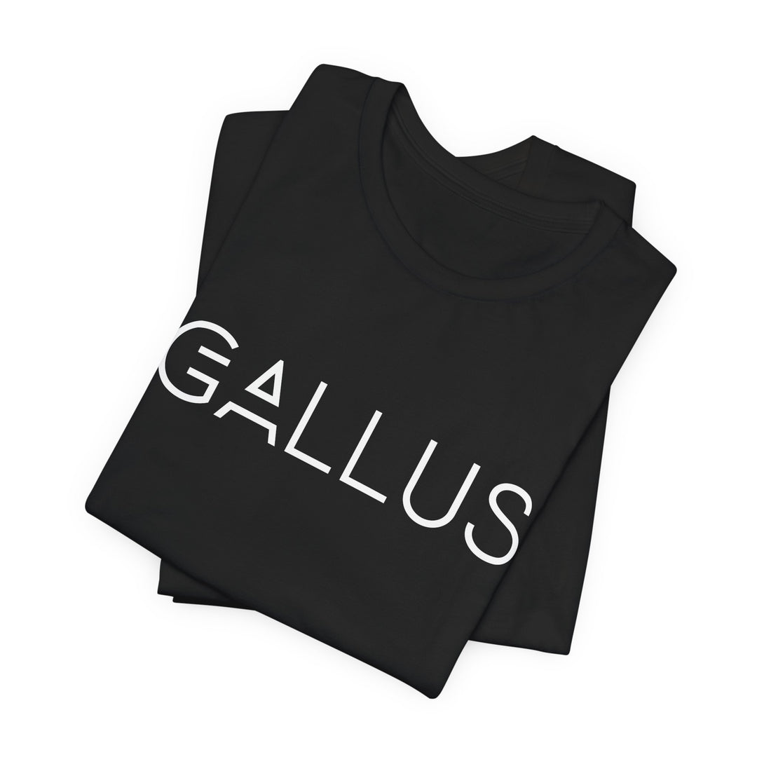 Gallus Logo Tee — Minimalist Black Graphic T-Shirt