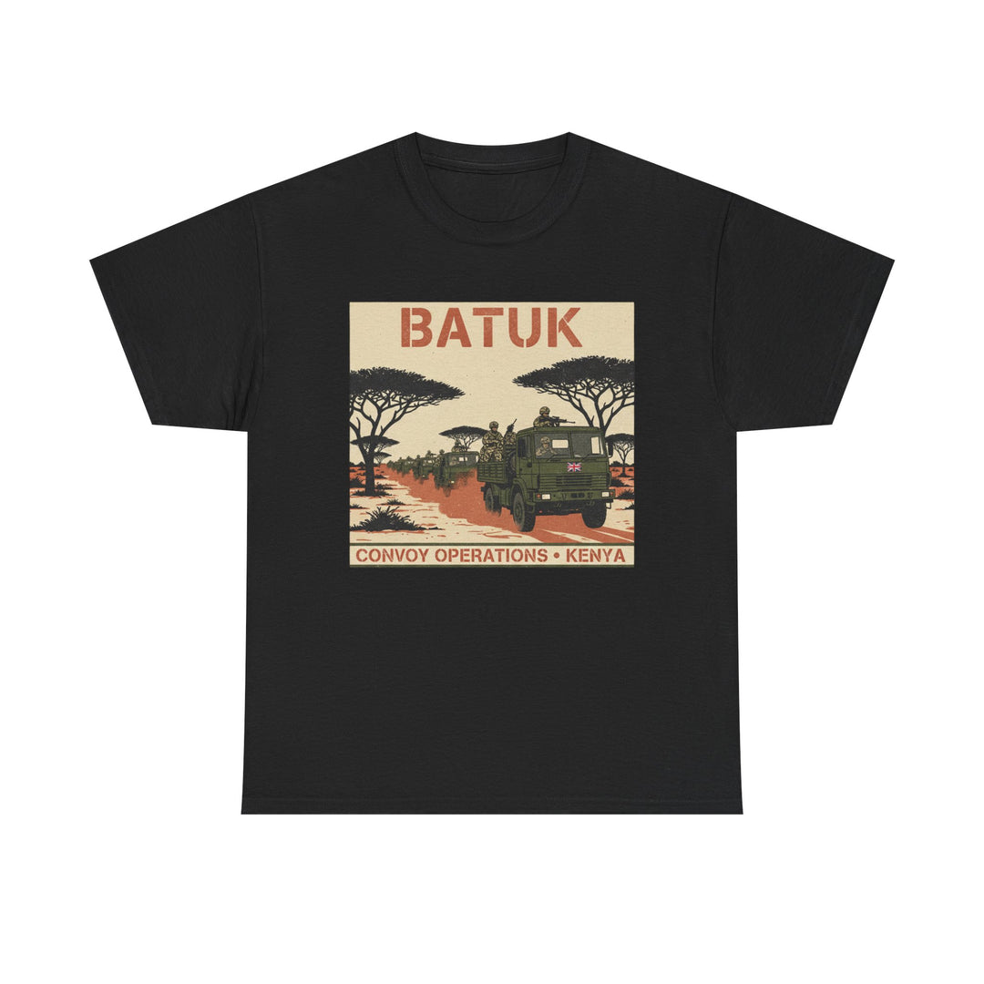 BATUK Convoy Operations Tee — Kenya Vintage Military Travel Graphic T‑Shirt