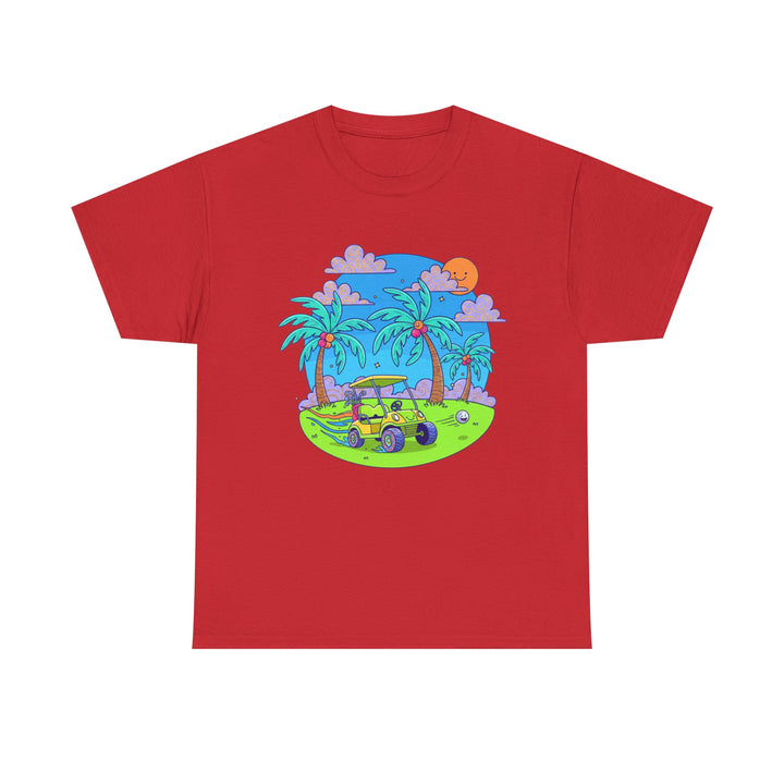 Island Style Golf Cart Beach T-Shirt