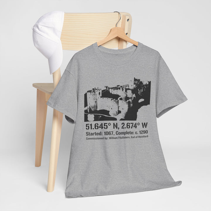 Chepstow Castle T‑Shirt — Historic Landmark Tee for Castle Lovers &amp; Travelers