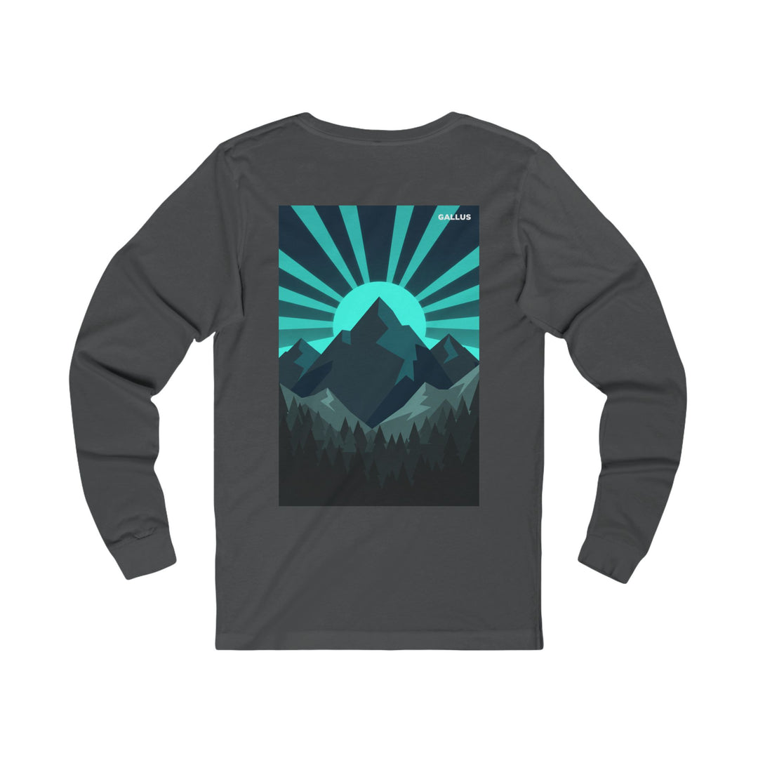 Mountain Sunrise Long Sleeve Tee — Gallus Outdoor Graphic Shirt