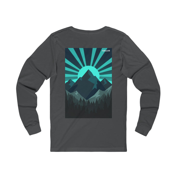 Mountain Sunrise Long Sleeve Tee — Gallus Outdoor Graphic Shirt
