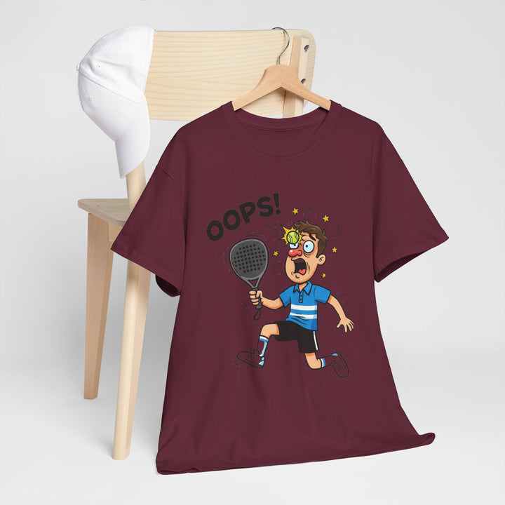Cartoon Padel Oops! T-Shirt for Players