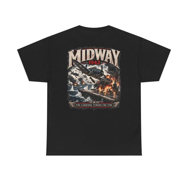 Midway 1942 WWII Aviation T-Shirt — Vintage Battle of Midway Graphic Tee
