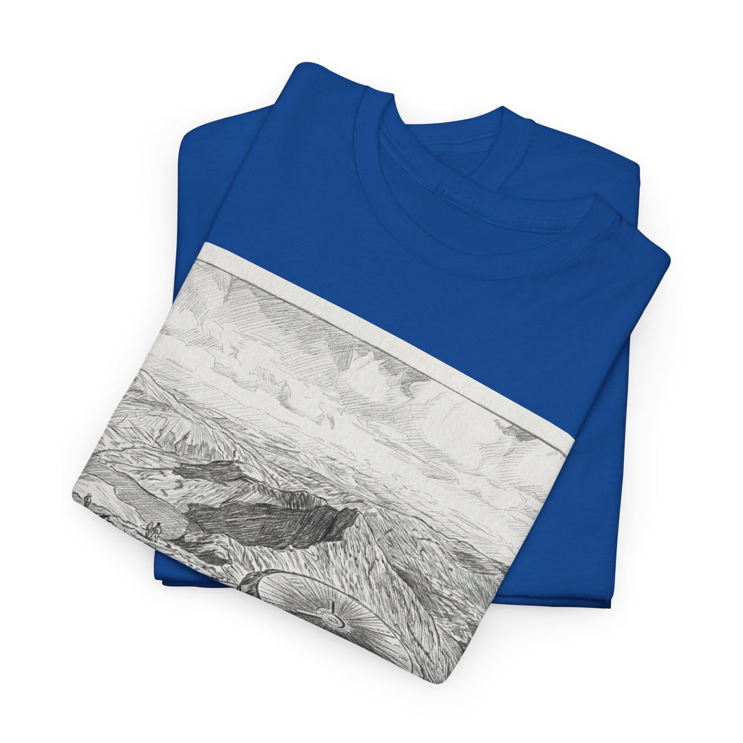 Snowdon Mountain Tee — Vintage Map Illustration with Coordinates