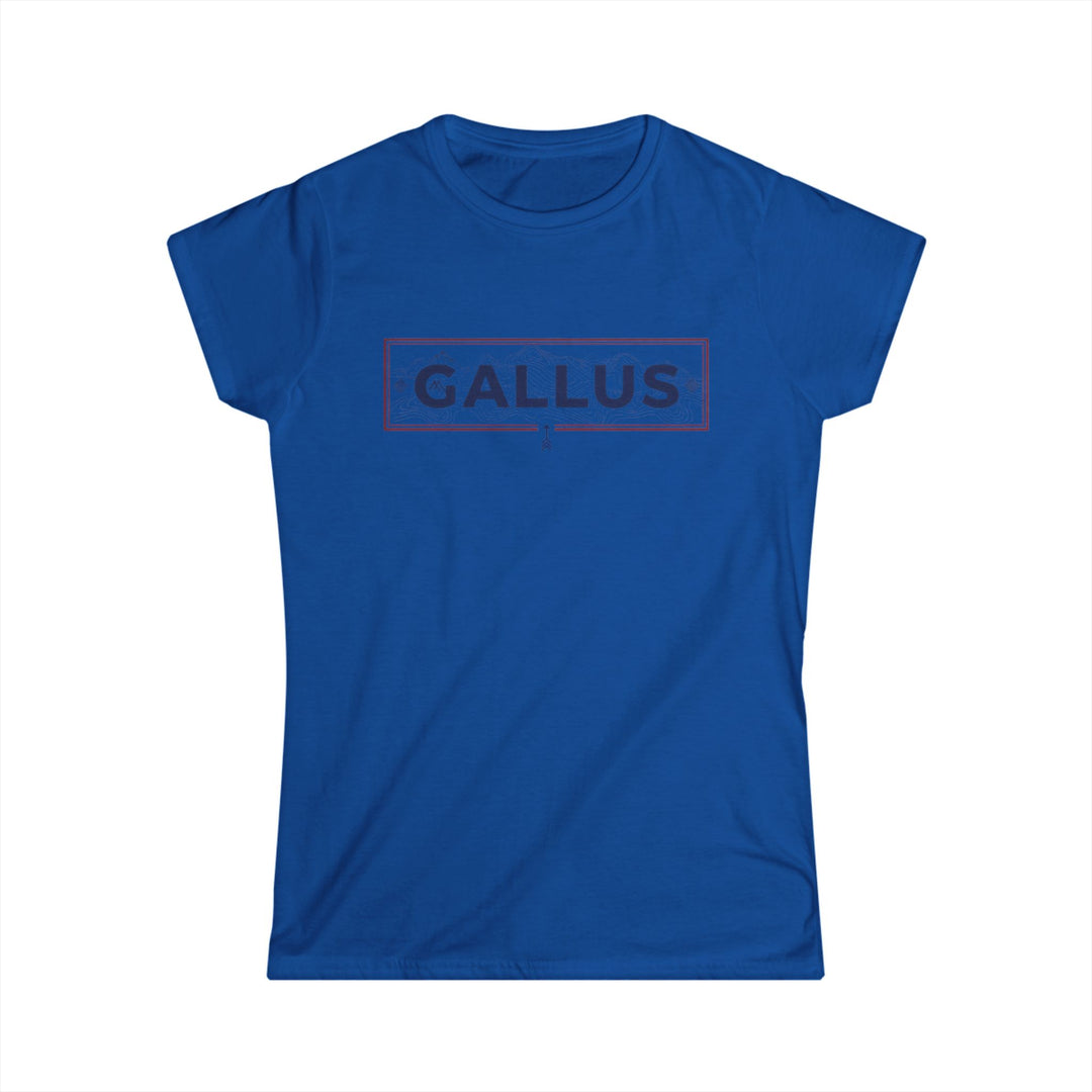 Spain Map Womens Tee — Gallus Logo Travel T‑Shirt