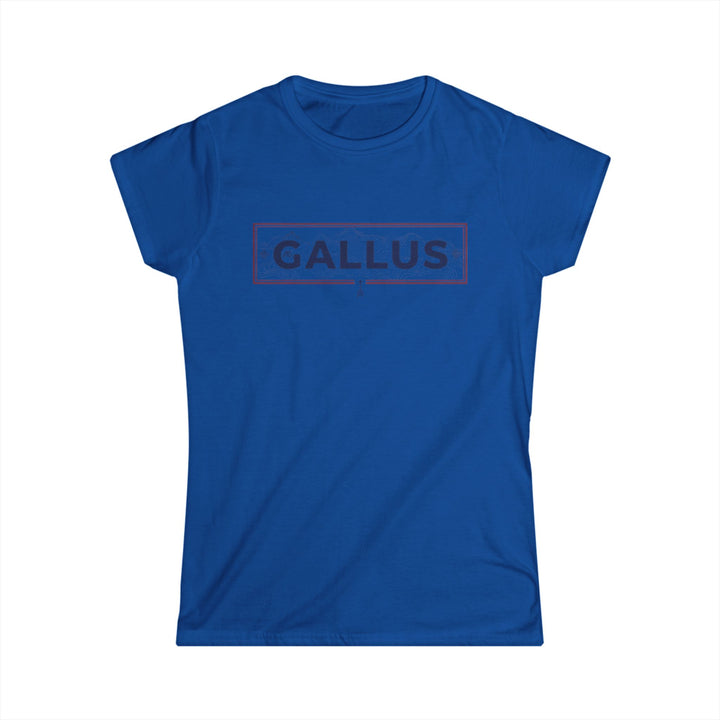 Spain Map Womens Tee — Gallus Logo Travel T‑Shirt