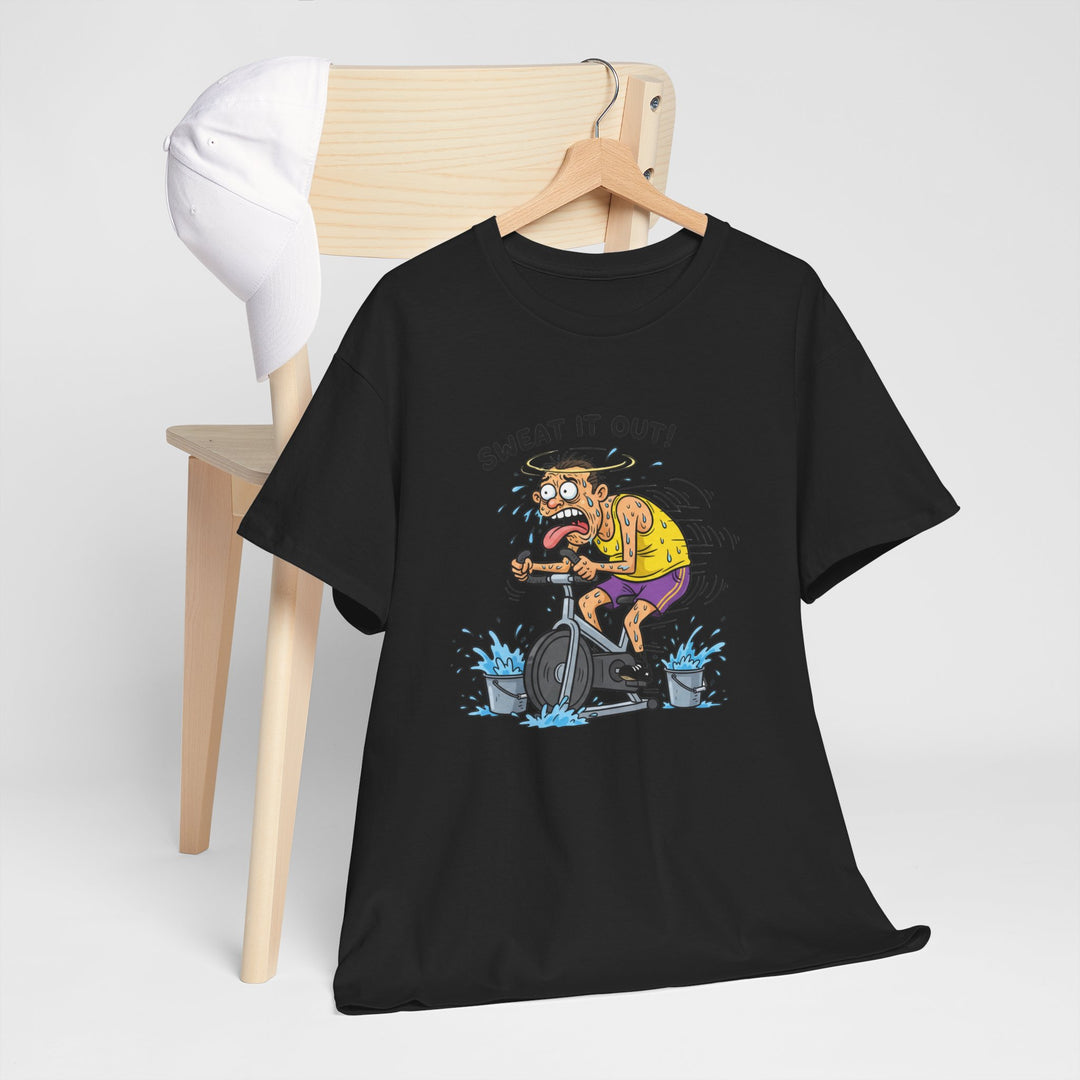 Stay laughing while cycling with the Funny Spin Bike T-Shirt. Comfortable cotton with a witty design, ideal for spin sessions and gym workouts.