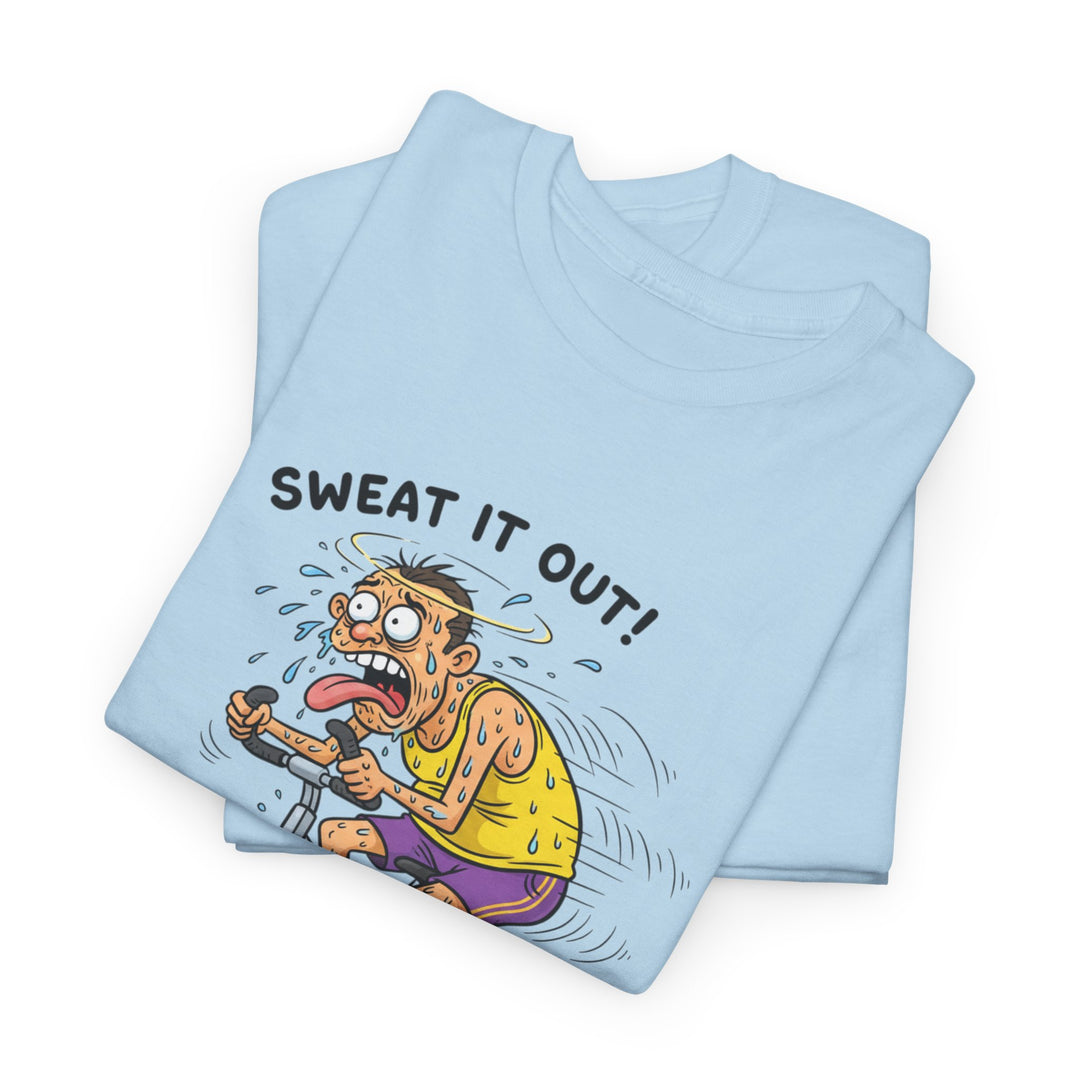 Stay laughing while cycling with the Funny Spin Bike T-Shirt. Comfortable cotton with a witty design, ideal for spin sessions and gym workouts.