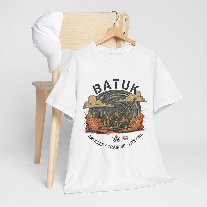 BATUK Artillery Training Tee — "Live Fire" Military Crew T-Shirt