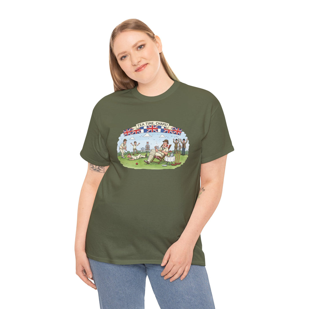 Cricket Tea Time Graphic T-Shirt for Fans