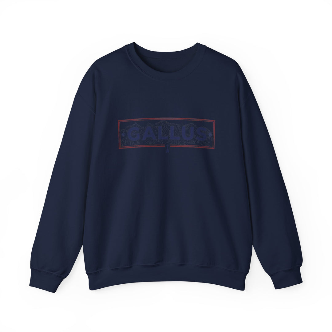 Spain Map Crewneck Sweatshirt — GALLUS Logo Travel Pullover