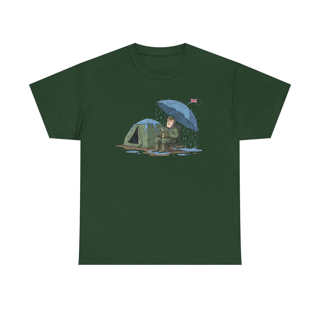 Retro Mountain Camper Graphic T-Shirt — Vintage Van Life Adventure Tee