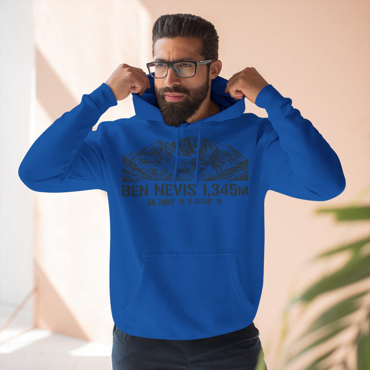 Ben Nevis 1345m Coordinates Hoodie