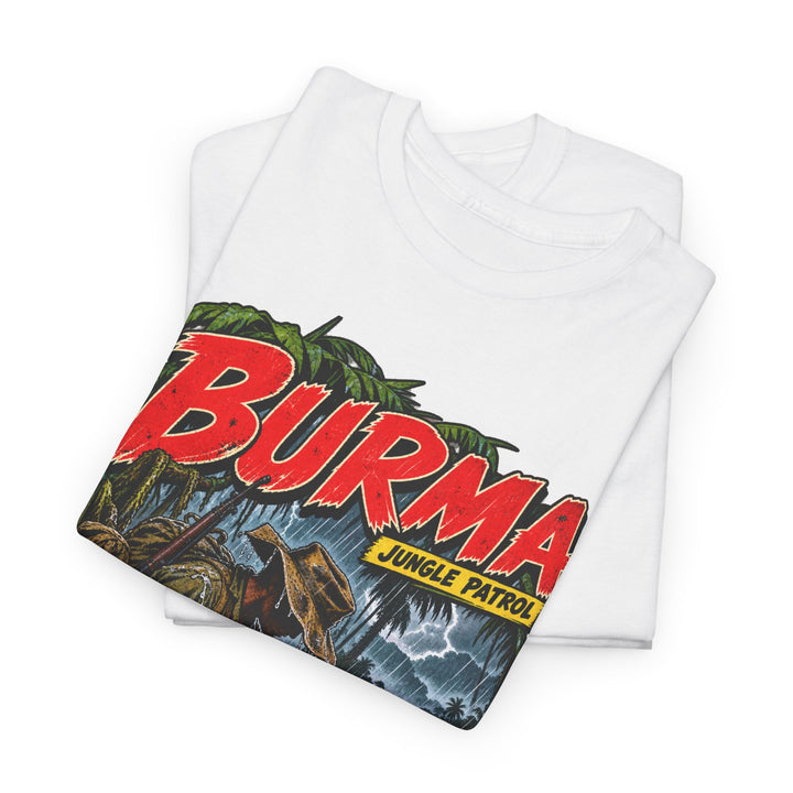 Burma T-Shirt — “Everything Wet, Including the Map” Jungle Humour Tee