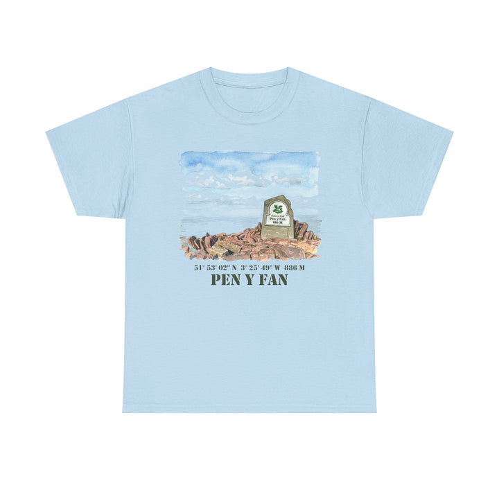 Pen y Fan Landscape T‑Shirt — Wales Mountain Hiking Souvenir Tee