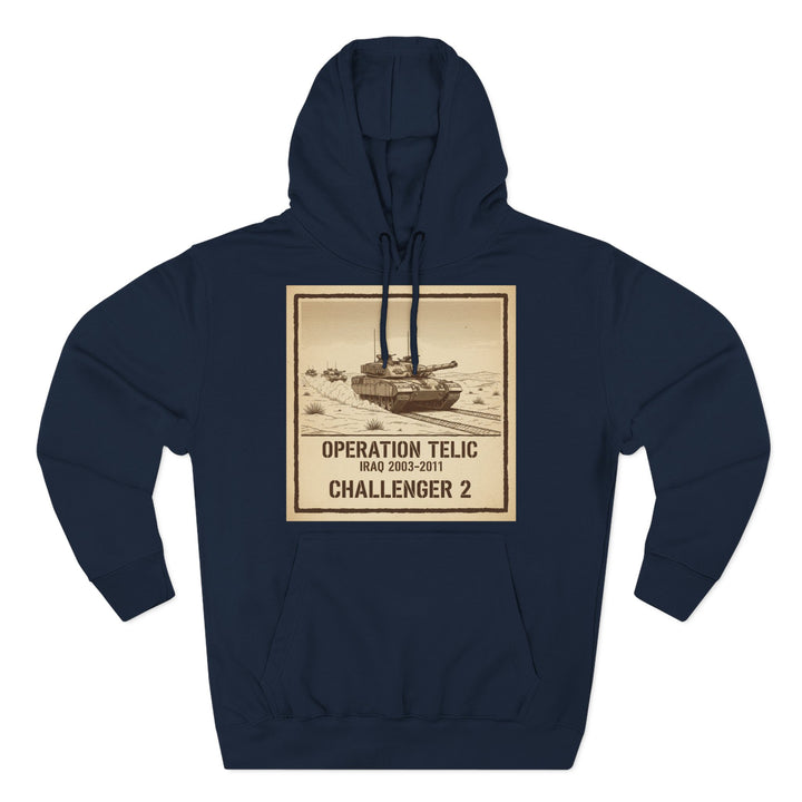 Challenger 2 Op Telic Hoodie — Iraq 2003 Armoured Heritage Graphic