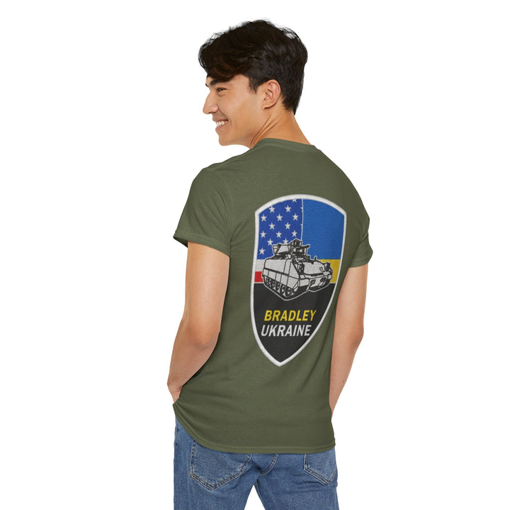 Bradley Ukraine Tank Patch T‑Shirt — Military Emblem Tee