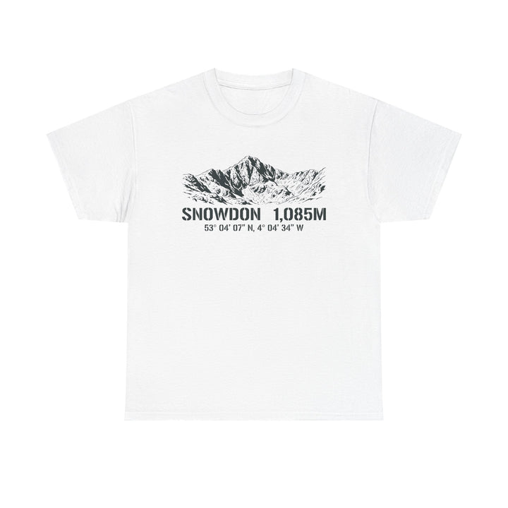 Snowdon 1,085M Mountain Tee with Coordinates