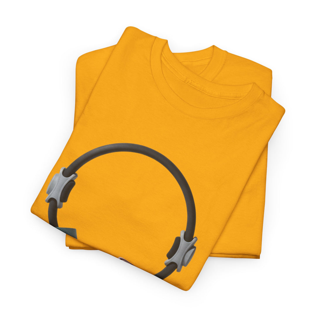 Pilates Band Workout Shirt – soft, breathable fabric designed for resistance band exercises. Comfortable, flexible, and perfect for Pilates sessions or workouts.