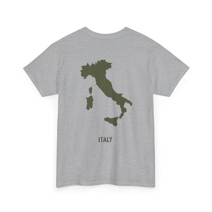 Italy Map Tee — GALLUS Logo Casual Cotton T-Shirt