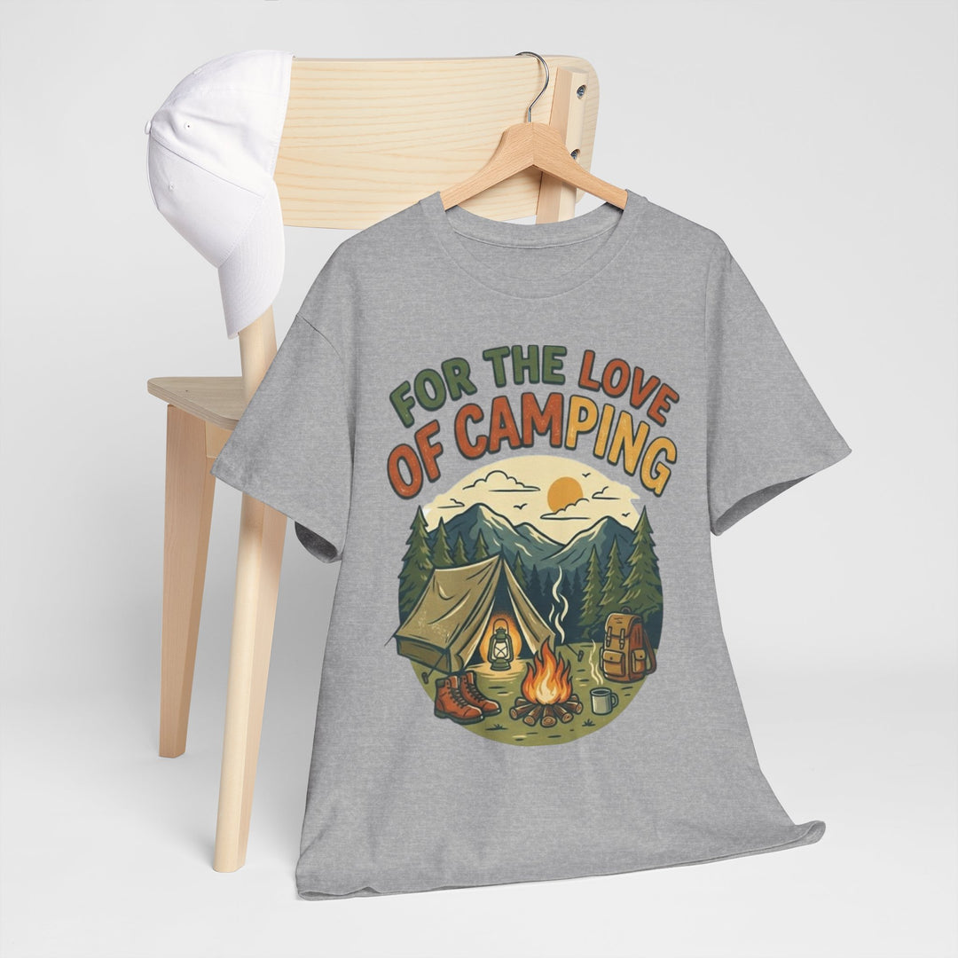 Retro Campfire Graphic T-Shirt - Vintage Style Camping Tee