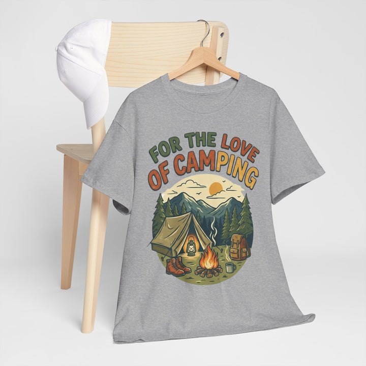 Retro Campfire Graphic T-Shirt - Vintage Style Camping Tee