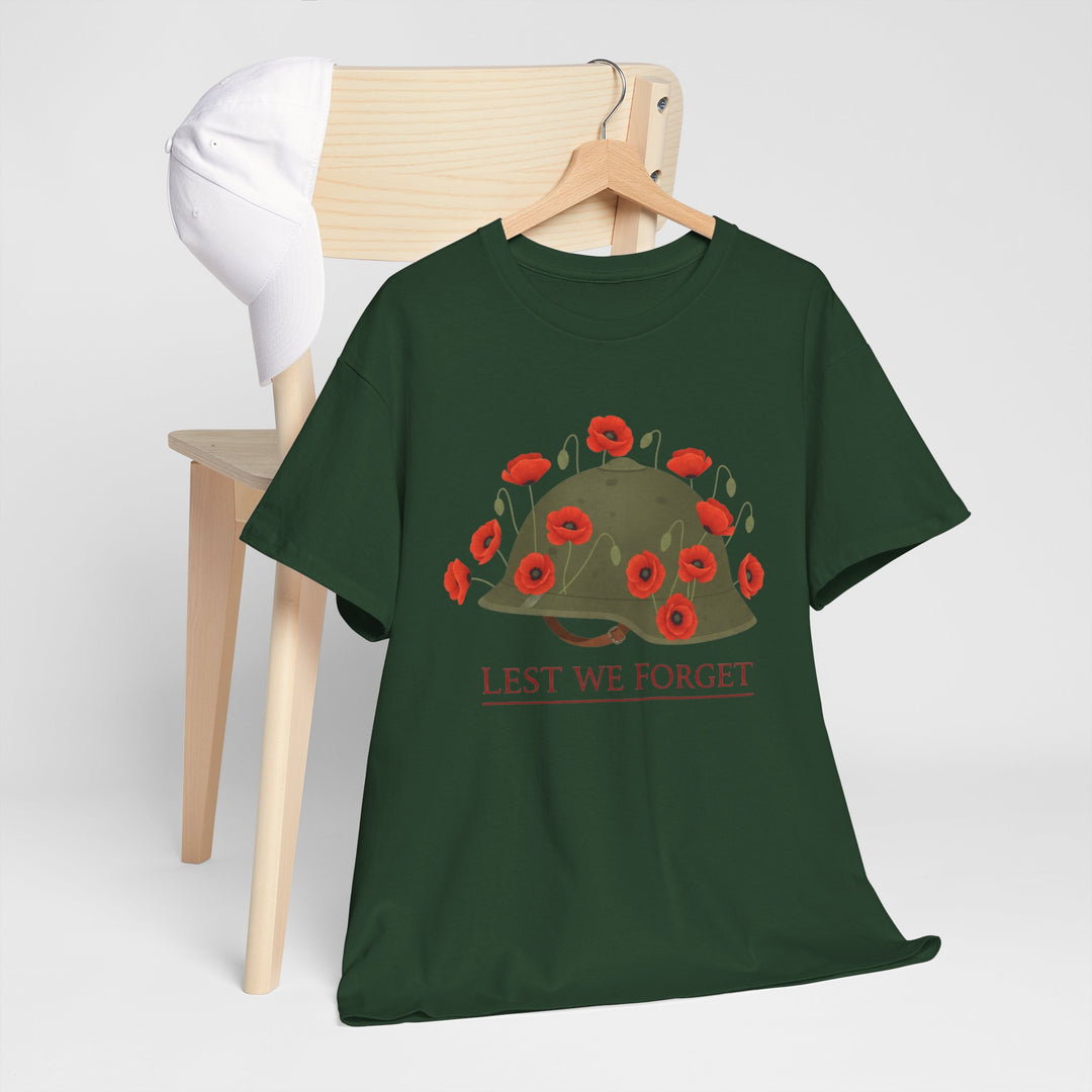British Army Remembrance Shirt | Lest We Forget Poppy Helmet