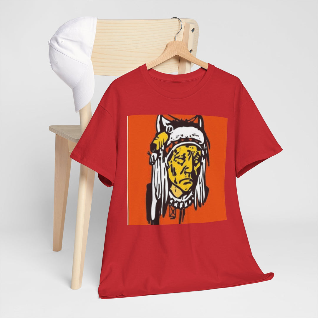 BATUS Native Chief Graphic Tee – Retro Tribal Illustration Shirt