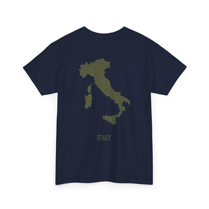 Italy Map Tee — GALLUS Logo Casual Cotton T-Shirt
