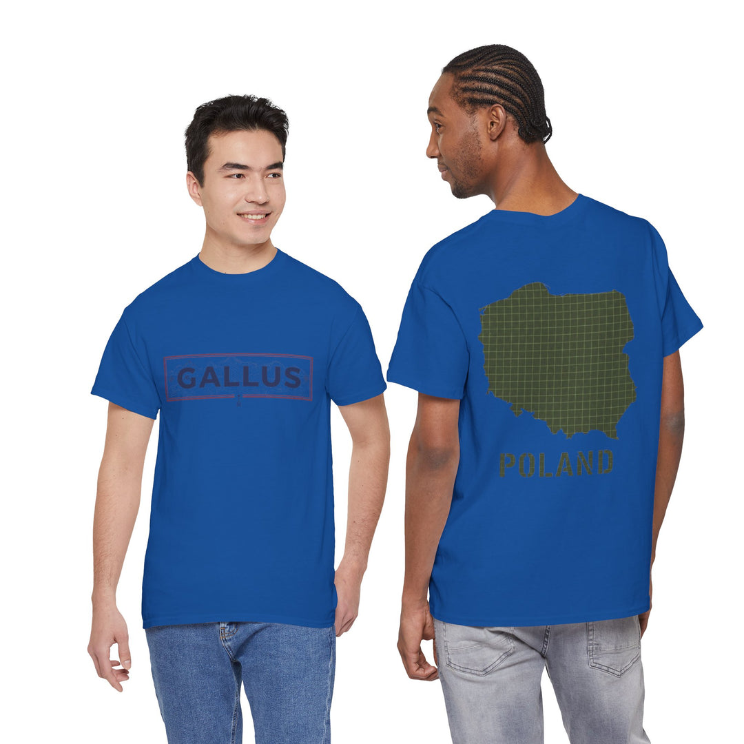 Poland Map T-Shirt — Gallus Logo Military-Style Polish Pride Tee