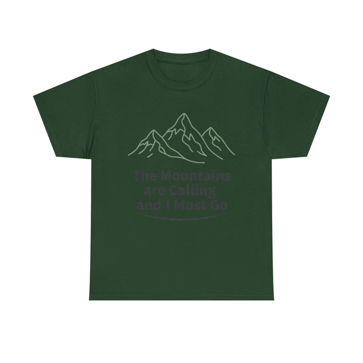 Retro Mountain Quote T-Shirt — Vintage Hiking &amp; Wild Camping Adventure Tee