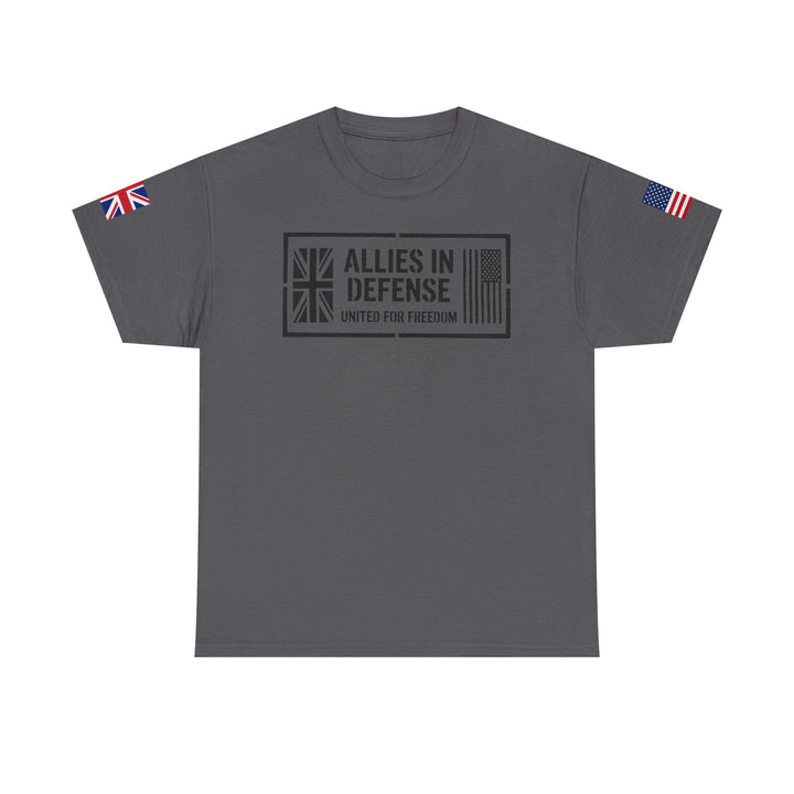 UK &amp; US Allies Defence Veteran Tee — Flags on Sleeves