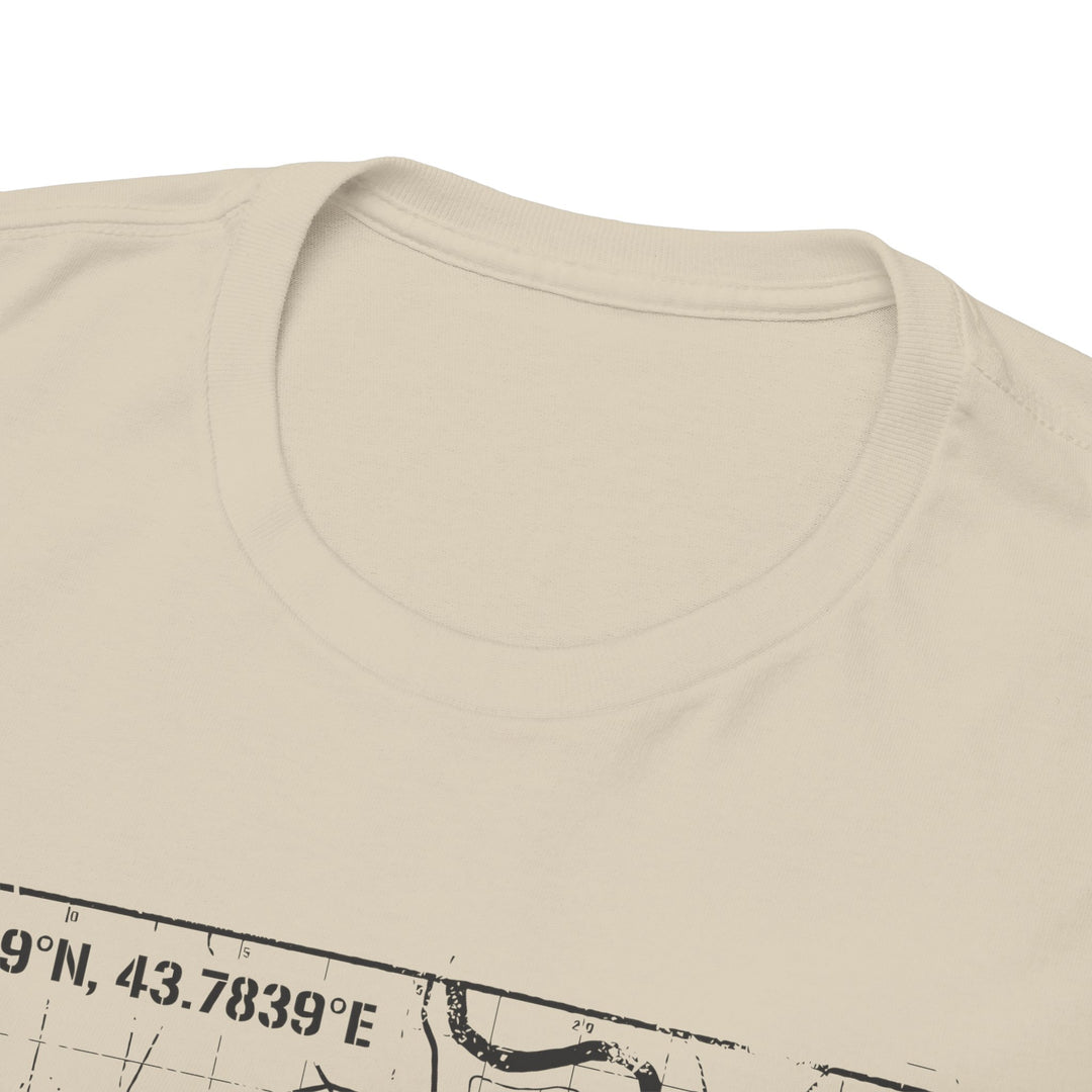 Fallujah 2004 Map Tee — Military Deployment Memorial T-Shirt