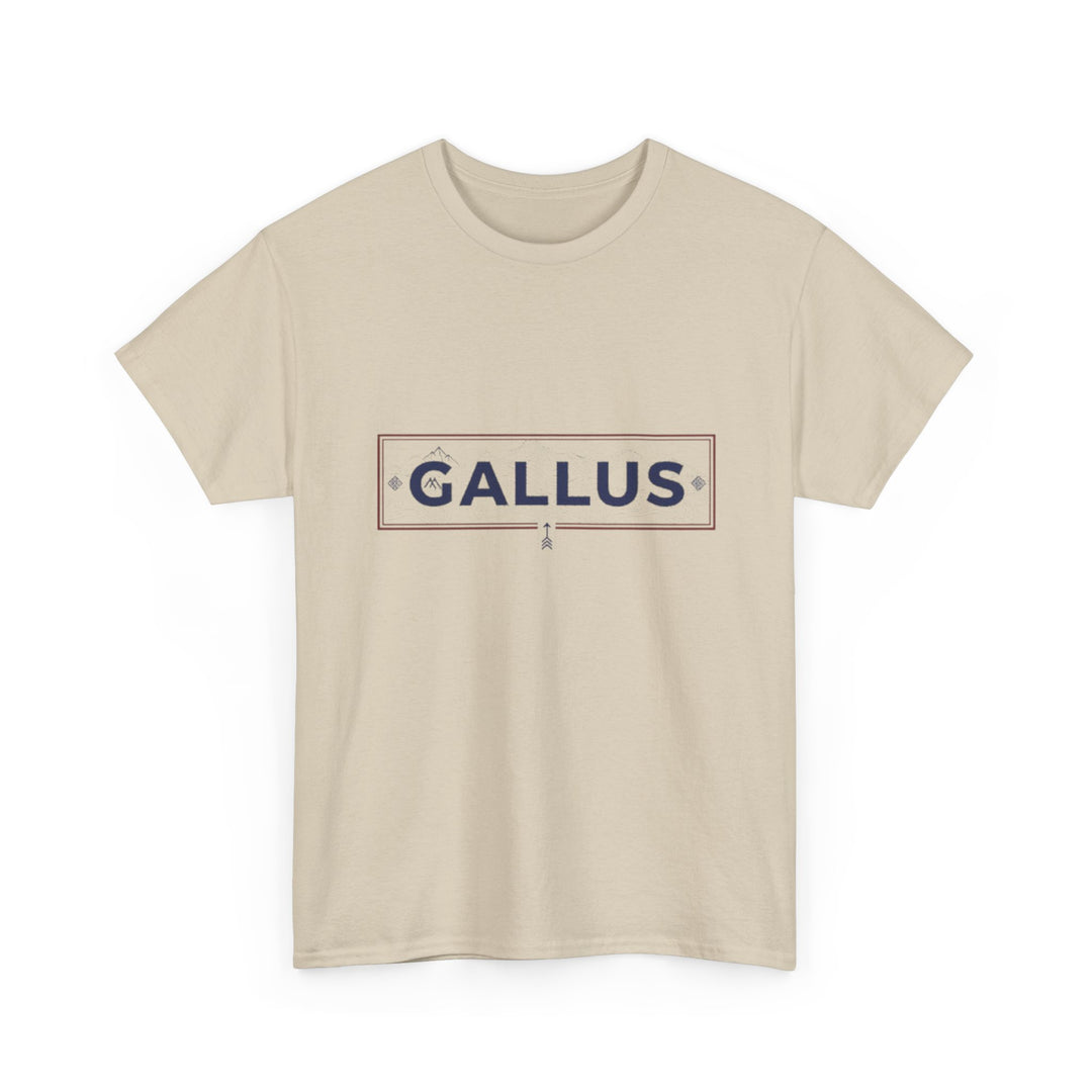Italy Map Tee — GALLUS Logo Casual Cotton T-Shirt
