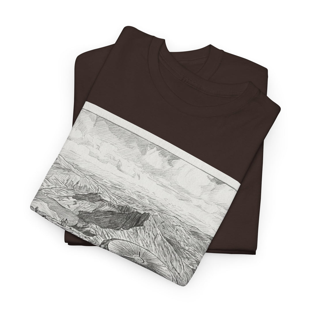 Snowdon Mountain Tee — Vintage Map Illustration with Coordinates